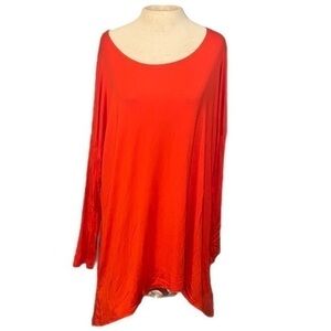 Thanth Tunic long sleeve Red Womens XXL